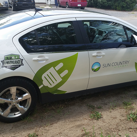 A company vehicle is a great spot for branding.